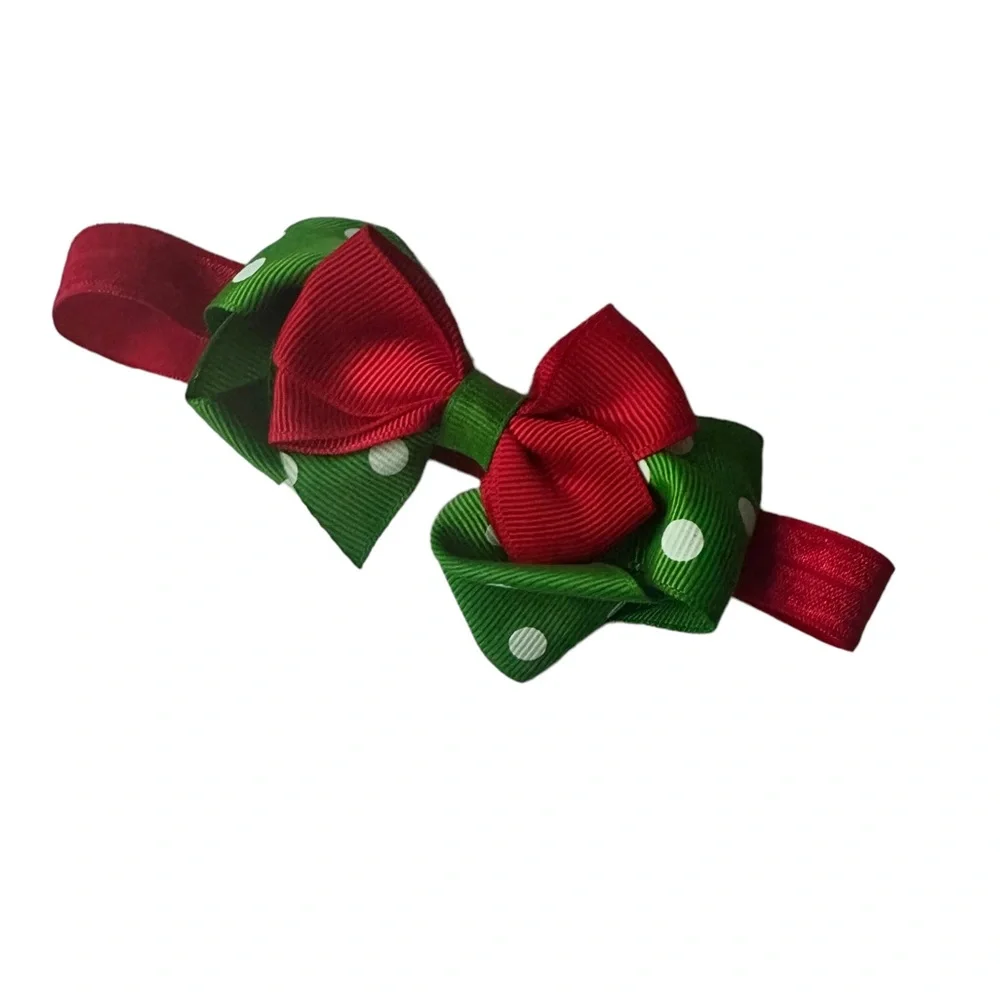 Christmas Hair Bow Headband
